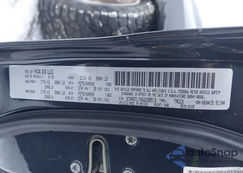 2016 Ram 1500 Big Horn из США, поврежденный, VIN 3C6RR7LTXGG338515